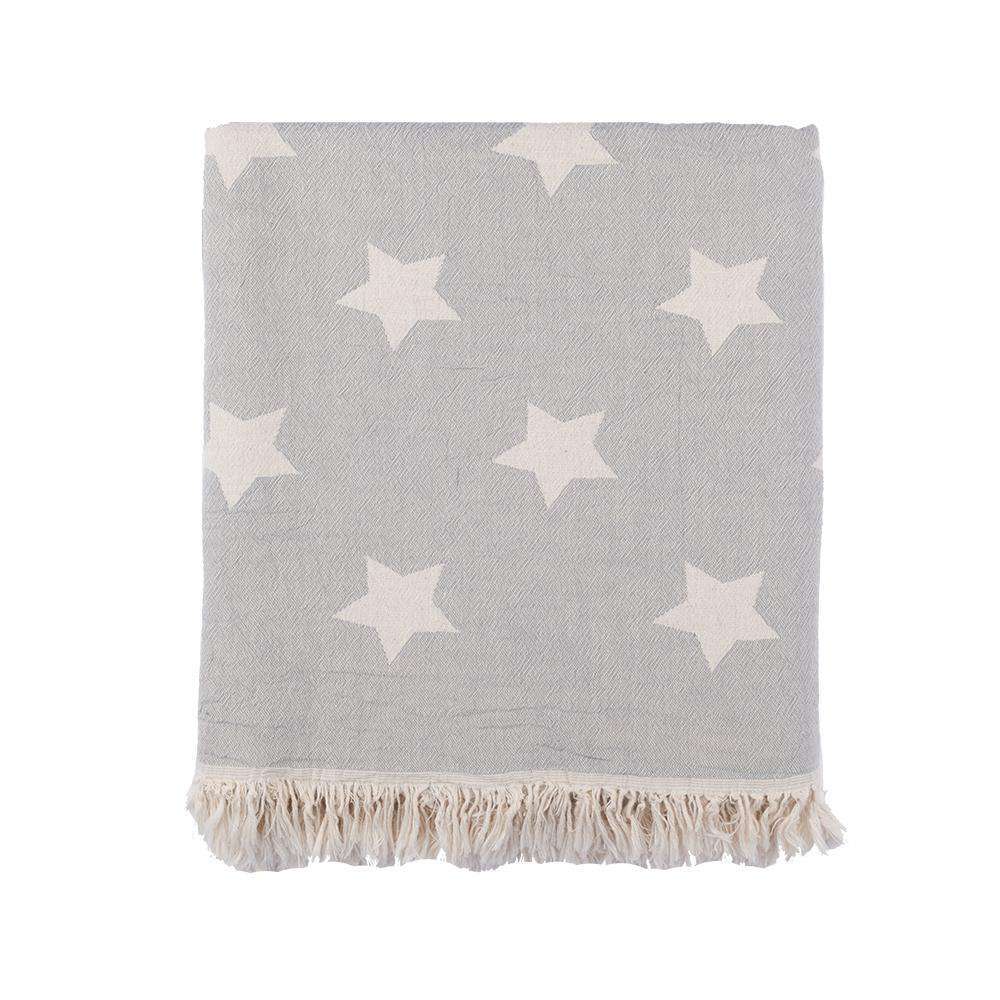 Oteki Knotty Turkish Towel - STAR Grey - Knotty.com.au